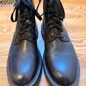 Frye Hudson Workboot Men's Black Leather Lace-Up Boots
